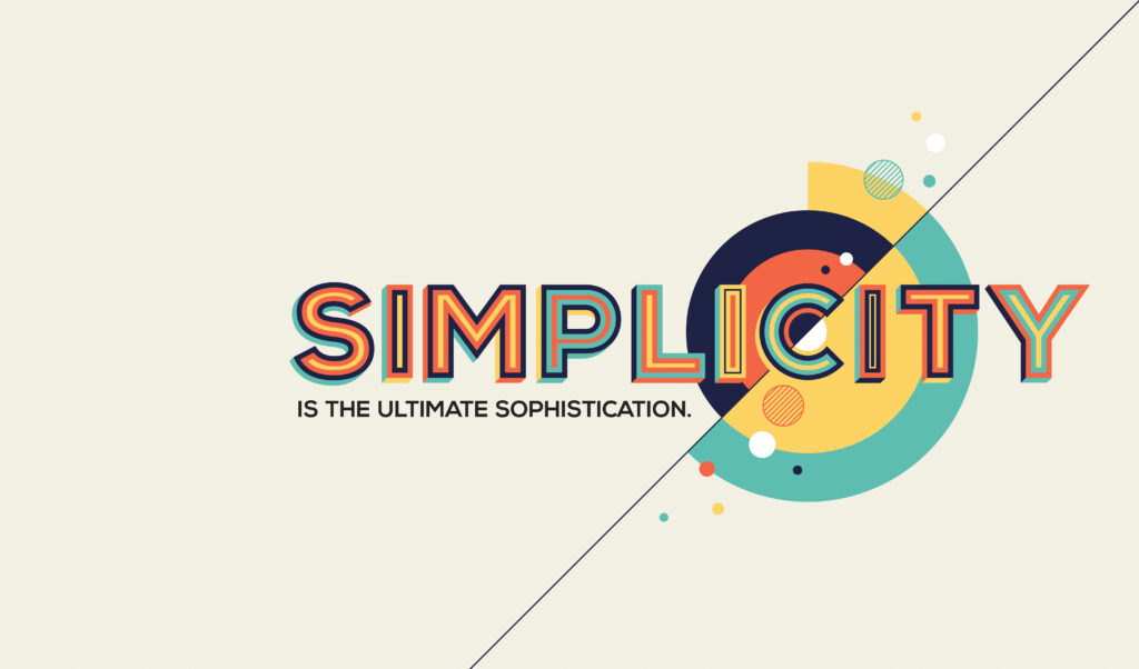 Simplicity,Concept,In,Modern,Typography.,Famous,Quote,In,Geometric,Style.