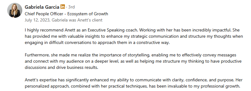 LinkedIn Recommendation