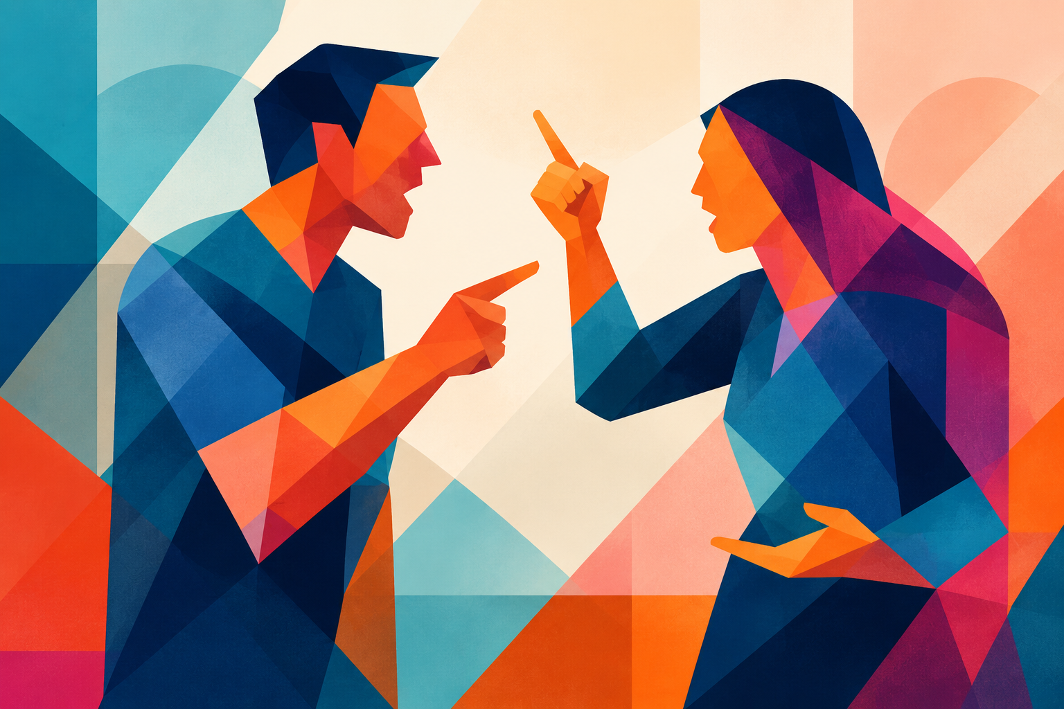 Executive transforming defensive communication into leadership presence